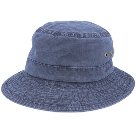 Stetson - Blå bucket Hatt - Delave Organic Cotton Navy Bucket @ Hatstore