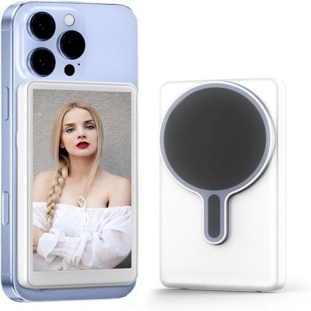 Selvutløser for mobiltelefonvlogg, magnetisk feste, trådløs 1080P-innspilling, med mobiltelefonens bakkamera for selvutløser for vlogg