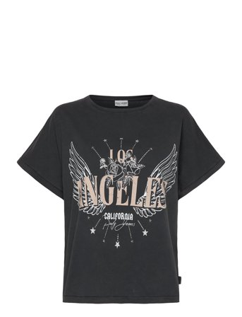 Pzhattie Wing Tshirt Black Pulz Jeans