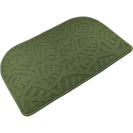 Dörrmatta för inomhusbruk, 30"x18", lågprofilerad maskintvättbar köksmatta, absorberande halvcirkelformad entrématta