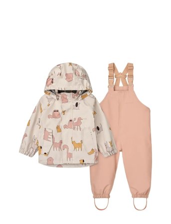 Liewood Manu Rainwear Set - Pink - 80