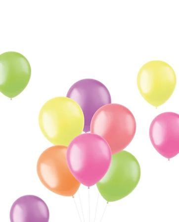 Neon Mix Ilmapallot 33 cm 10-pack
