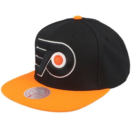 Mitchell & Ness - NHL Zwart snapback Cap - Philadelphia Flyers Team 2 Tone 2.0 Blk/Orange Snapback @ Hatstore
