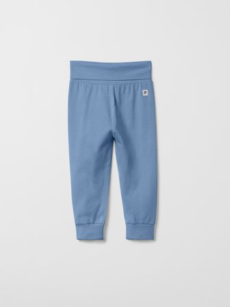 Polarn O. Pyret - Solid color trousers with fold-down cuffs - 44 - Childrenswear - blue