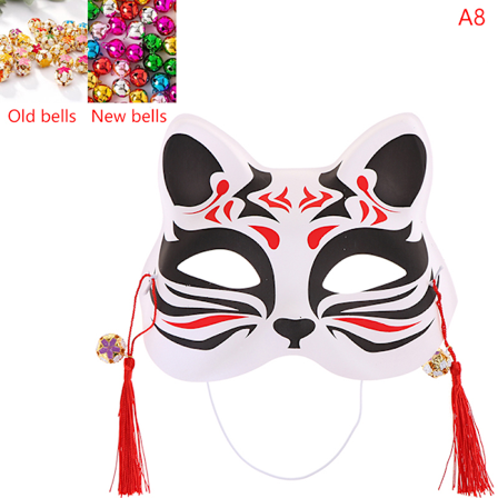 1kpl Anime Fox Masks Half Face Cat Mask Masquerade Festival osa