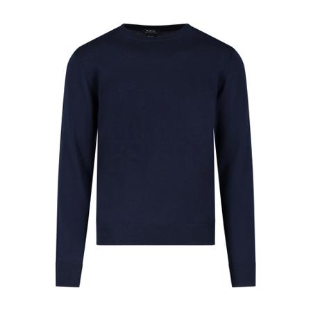 A.p.c. Round-neck Strik Blå, Herre Strik