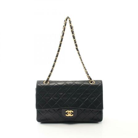 Chanel Vintage Pre-owned Medium Double Flap Väska svart, Dam Vintage Väskor, Dam, Storlek: ONE SIZE