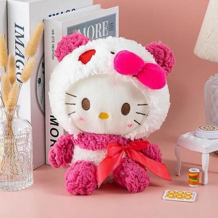 Ny 25cm Tegneserie Kawaii Kanelbolle Hund Plysj Leke Plysjdukke Hjemmedekorasjon Barnefødselsdagsgave Hello Kitty 25CM