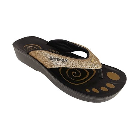 Sandaler Aerosoft - Modell 825 med glitter -