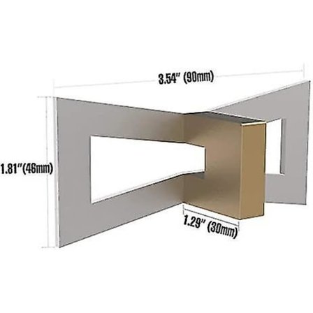 Dovetail-merke, håndskåret tremåler Dovetail-guideverktøy med skala, dovetail-malstørrelse 1:5-1:6 og 1:7-1:8 for snekring, sølv