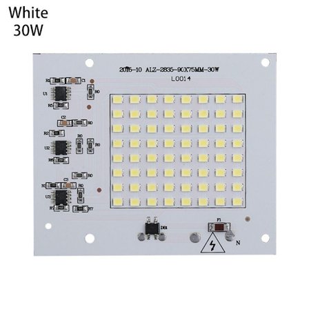 LED Chip Flood Light Beads VALKOINEN 30W 30W