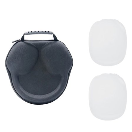 Airpods Max silikonisuojus + holkki - Valkoinen