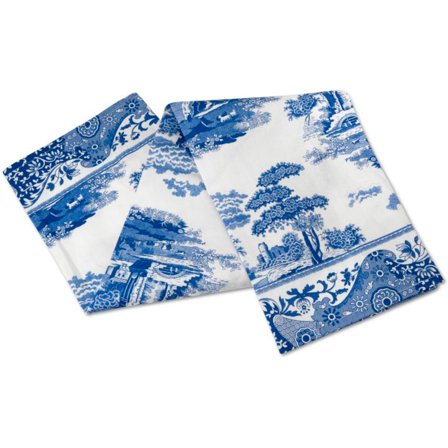 Spode Blue Italian Kjøkkenhåndkle 45 x 75 cm' - 'Blå og hvit