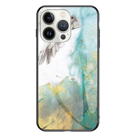 SKALO iPhone 16 Pro Max Marmor hærdet glas TPU Cover - #3