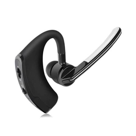 Bluetooth Mono Headset (Enkelt Sidet) - Tilsluttes din PC, Mac, Tablet og/eller Telefon - Støjreducerende, Sort