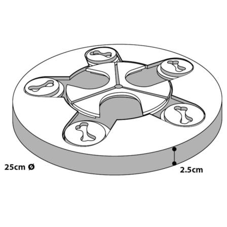 Flamingo Hundleksak För Hjärnstimulans Athena 25 Cm Trä Multifärg