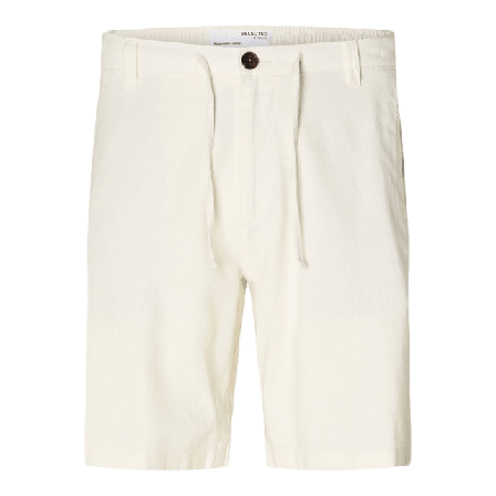 Selected Homme Shorts i linne BRODY Herr Vit M