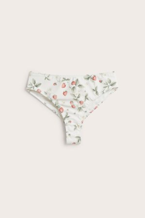 Newbie | Newbie Womanin kukkakuvioitu bikinialaosa | Luonnonvalkoinen