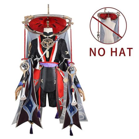 Scaramouche Cosplay Genshin Impact Costume Peruk Hatt Full Set Anime Halloween Genshin Cosplay Wanderer Kostym Uniform för män Suits XXL