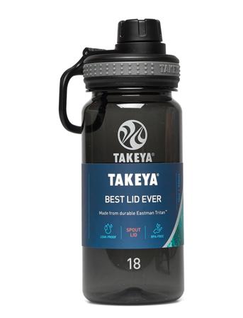 Takeya Tritan Bottle 18Oz/530Ml Black Black Takeya