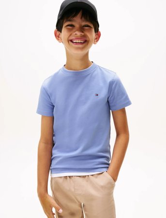 Tommy Hilfiger Essential Cotton Reg Fit Tee Ss - Blue - 140