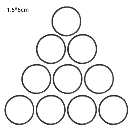 10 st/påse 1,5 mm Universal Kassettbandspelare Remmar Olika släta gummi F