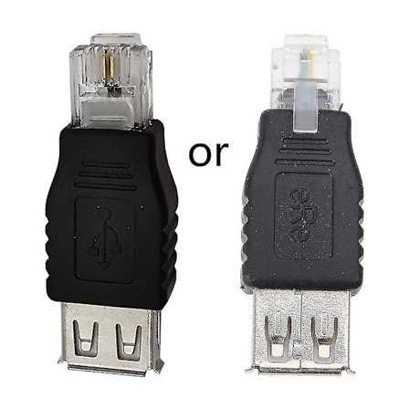 USB 2.0 till RJ11, USB A Hona till Telefonnätverk 6p2c RJ11 Hanadapter