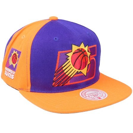 Mitchell & Ness - Phoenix Suns Rear Script Deadstock Purple/orange Snapback Snapback Purple Cap - NBA @ Hatstore