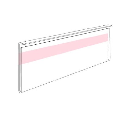 Etiketthållare, 900x26mm, med tejp (50 st /förp)