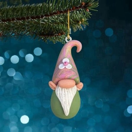 2 stk akryl dværg vedhæng Ornament juletræ vedhæng E E