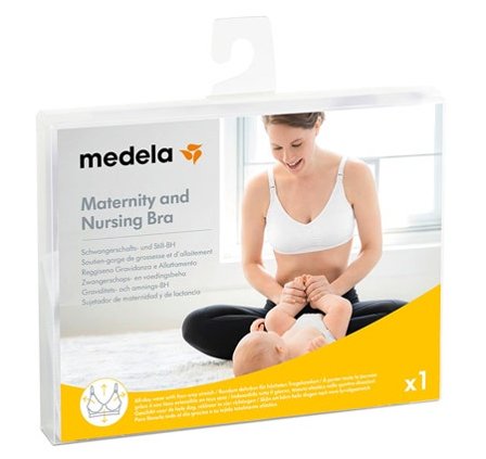 Medela Reggiseno Gravidanza Allattamento Bianco Taglia L