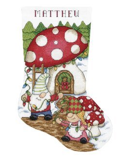 Broderipakke Julestrømpe Gnomer - Design Works Crafts