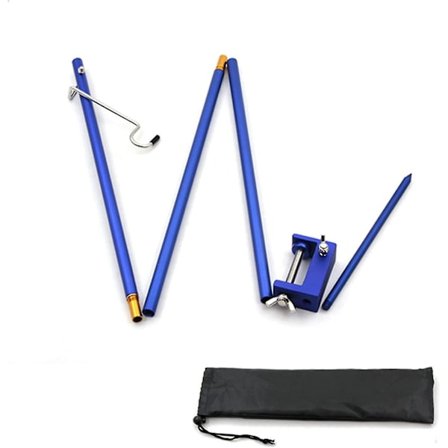 Aluminiumlegering Bärbar Fällbar Lyktlampa Hållare Hängande Stång Camping Bärbar Mini