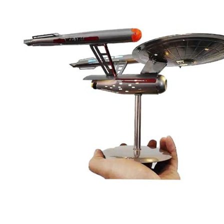 Ruostumattomasta teräksestä valmistettu avaruusalusmalli koristeet, sopii kodin sisustukseen ja keräilyyn