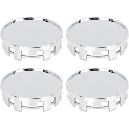4 stk. 54mm 9 Huller Universelle Sølvfarvede Bilhjul Center Hub Caps Dæksel Beskytter