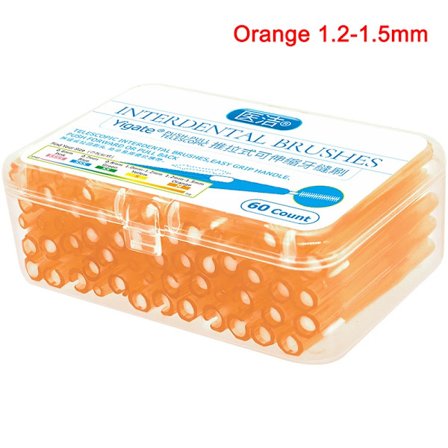 30/40/50/60 stk/eske Tannpirker Dental Interdentalbørste 0,6-1,5 mm Rengjøring Mellom Tennene Munnpleie Kjeveortopedisk I Form Tanntråd