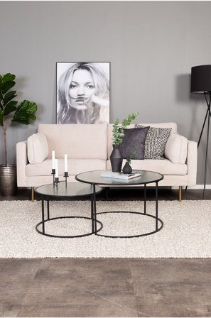 Venture Home - Sohva Boel, 3:n istuttava - Luonnonväri - 2 istuttavat sohvat - - Homeroom