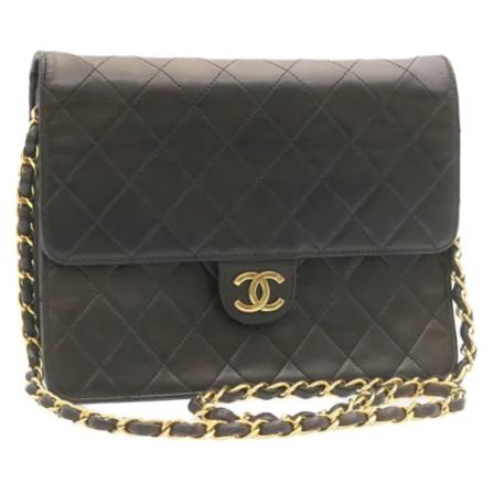 Chanel Vintage, Pre-owned Leather chanel-bags Zwart, Dames, Maat:ONE Size,leer