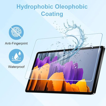 Karkaistu lasi näytönsuojakalvo, sirpalesuoja ja kaarenestosuoja, Samsung Tab S7 SM-T870/875 2 kpl 11 tuumaa