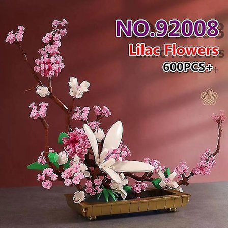 Orkidé Blomster Byggeklodser | Blokkonstruktion Blomster | Voksen Blomster - Klodser -