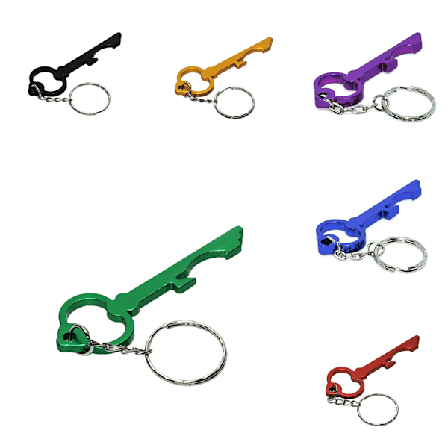 Nyckelring - Flasköppnare - Nyckel - Grön