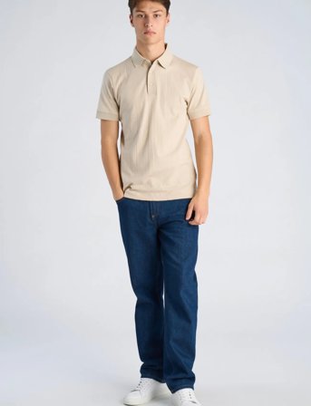 Lindbergh Needle Drop Polo S/S - Beige - M