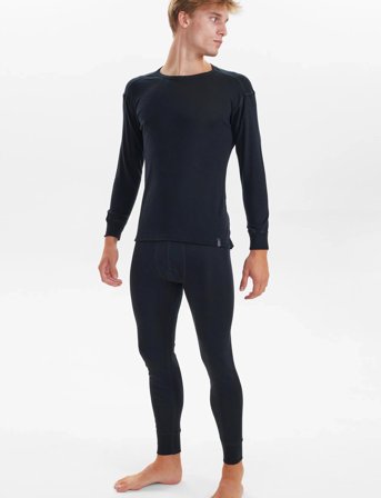 JBS Jbs T-Shirt Long Sleeve Wool. - Black - S