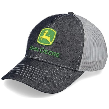 John Deere - Grå trucker Keps - Twill & Mesh Logo Charcoal Trucker @ Hatstore