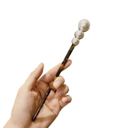 Vintage leopard print retro hårnåle acetat hårpinde spisepind hårnål diy(D)