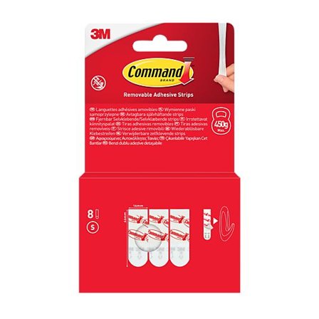 COMMAND Strips for generell bruk liten 8 strips