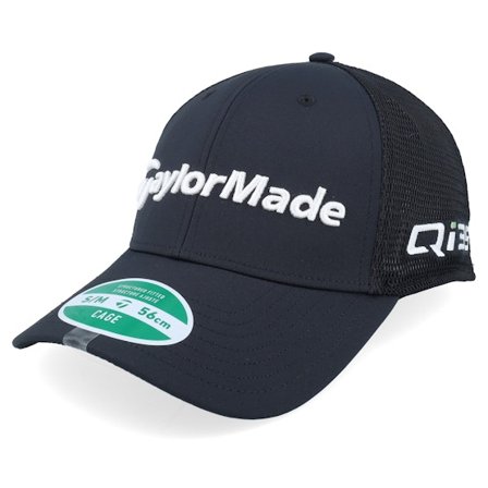 Taylor Made - Tour Cage Hat Mesh Black Flexfit Flexfit Black Cap - @ Hatstore
