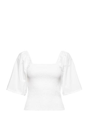 Joshagz Ss Blouse White Gestuz