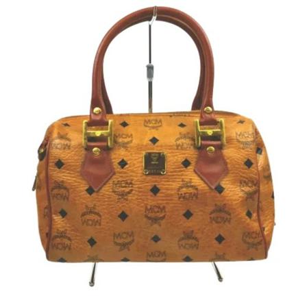 MCM Pre-owned, Pre-owned Leather handbags Bruin, Dames, Maat:ONE Size