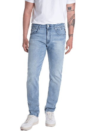 Replay Grover Tapered Fit Jeans Herr Blå W33/L34